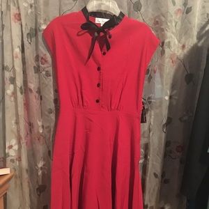 Stop staring red dress